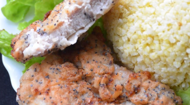 Куриная отбивная с маком