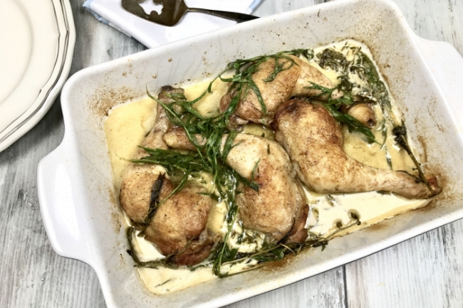 Пикантная курица с эстрагоном